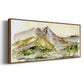 Plum Ridge I - Floater Framed Canvas Print