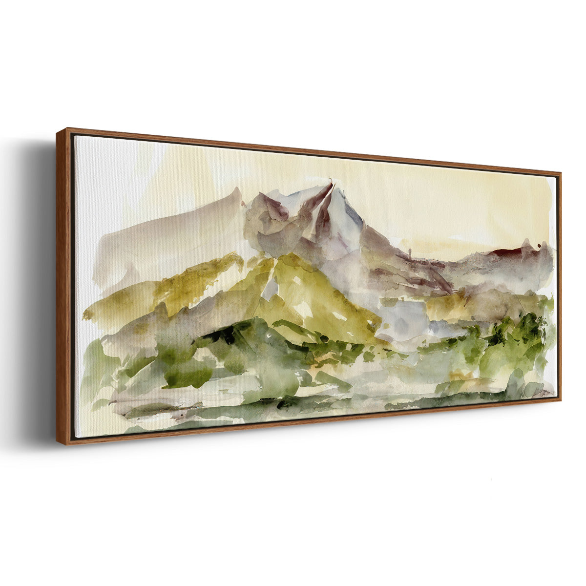Plum Ridge I - Floater Framed Canvas Print