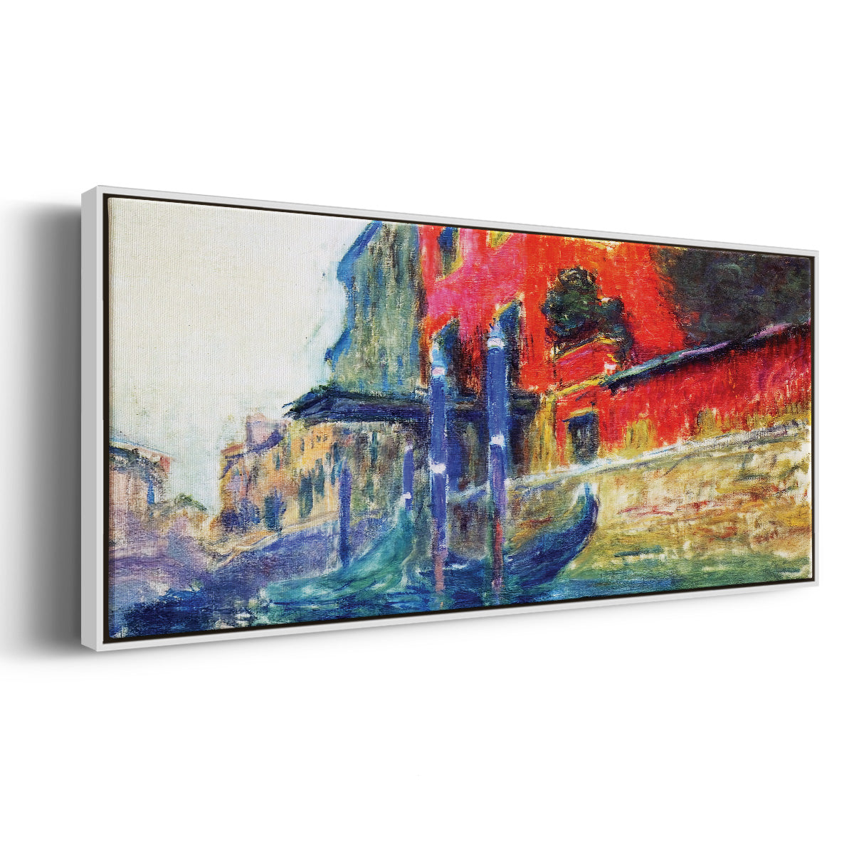 The Red House, 1908 - Floater Framed Canvas Print