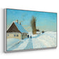 Shoveling Snow on a Beautiful Winter Day, c. 1898 - Floater Framed Canvas Print