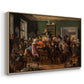 An Auction Scene, 1835 - Floater Framed Canvas Print