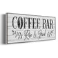 Coffee Bar - Floater Framed Canvas Print