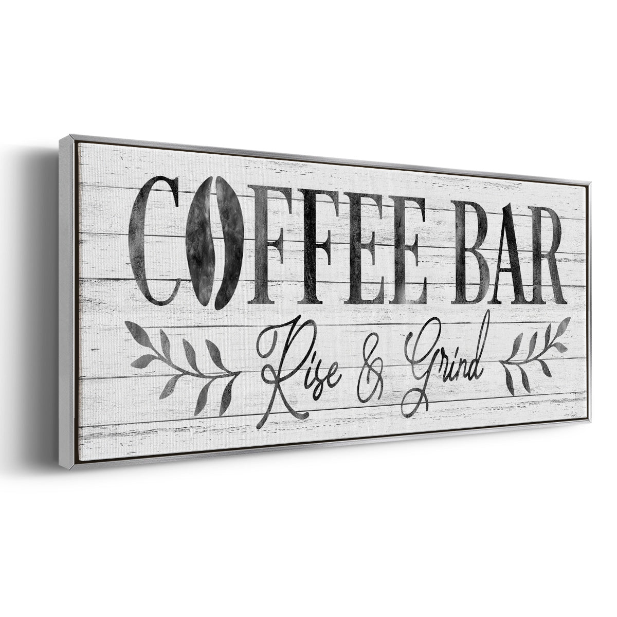 Coffee Bar - Floater Framed Canvas Print