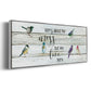 We Live Here - Floater Framed Canvas Print