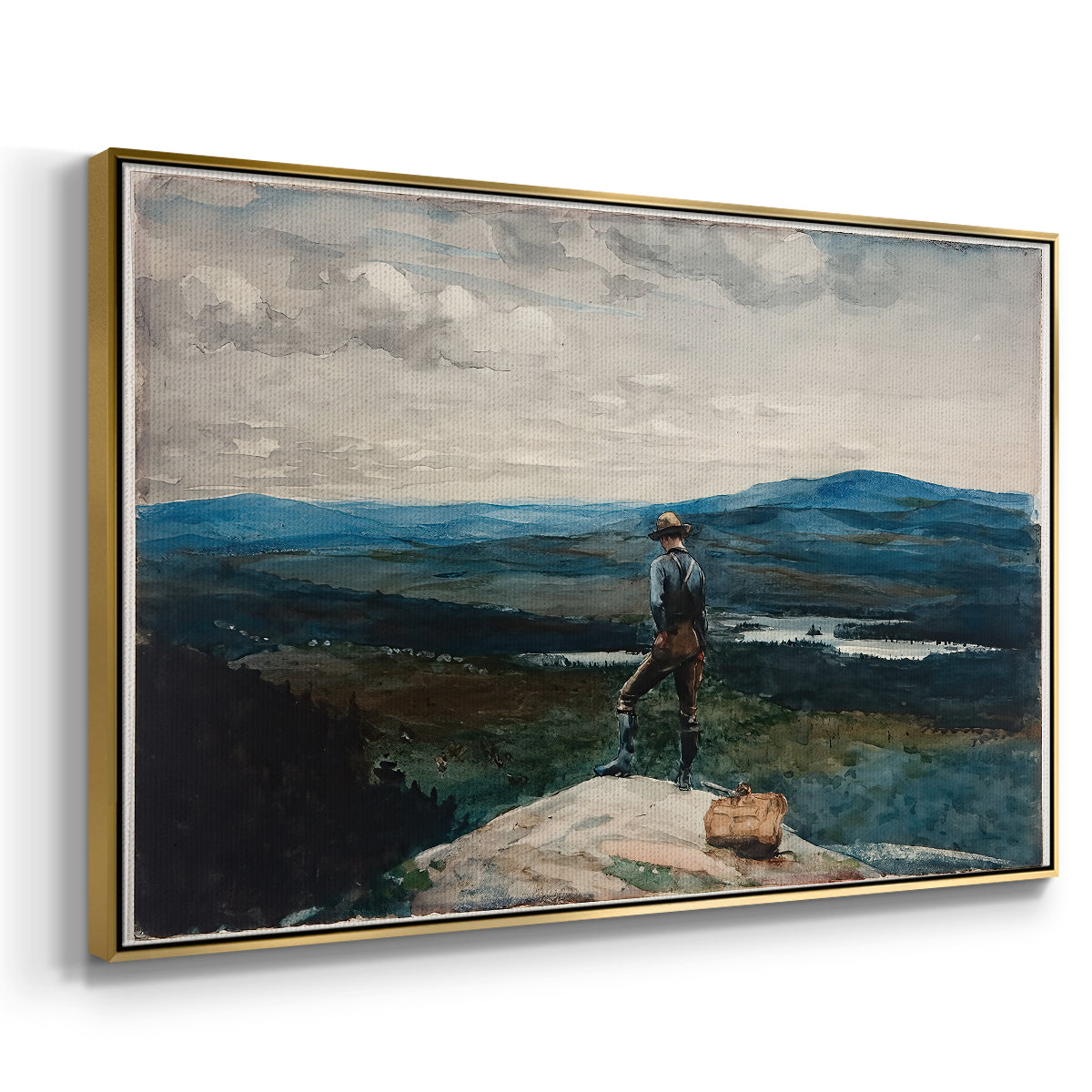 The Ranger, Adirondacks, 1882 - Floater Framed Canvas Print