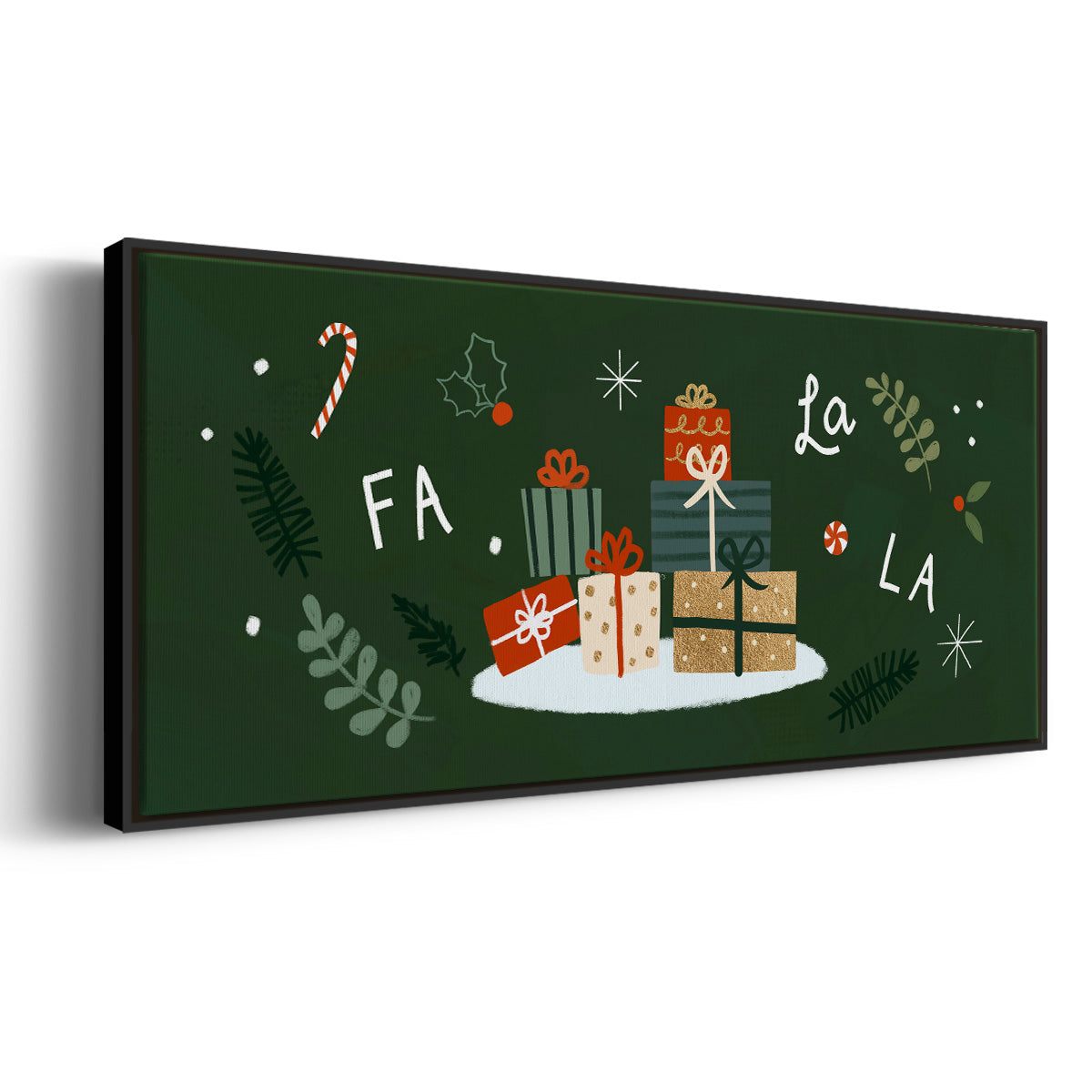 Little St. Nick Collection D - Floater Framed Canvas Print