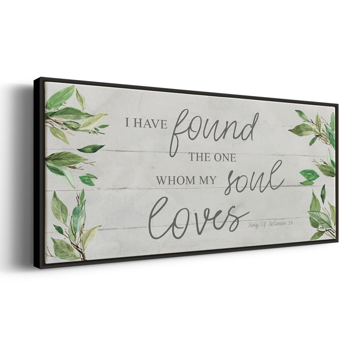 Soul Loves - Floater Framed Canvas Print