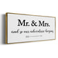 Mr. and Mrs. - Floater Framed Canvas Print