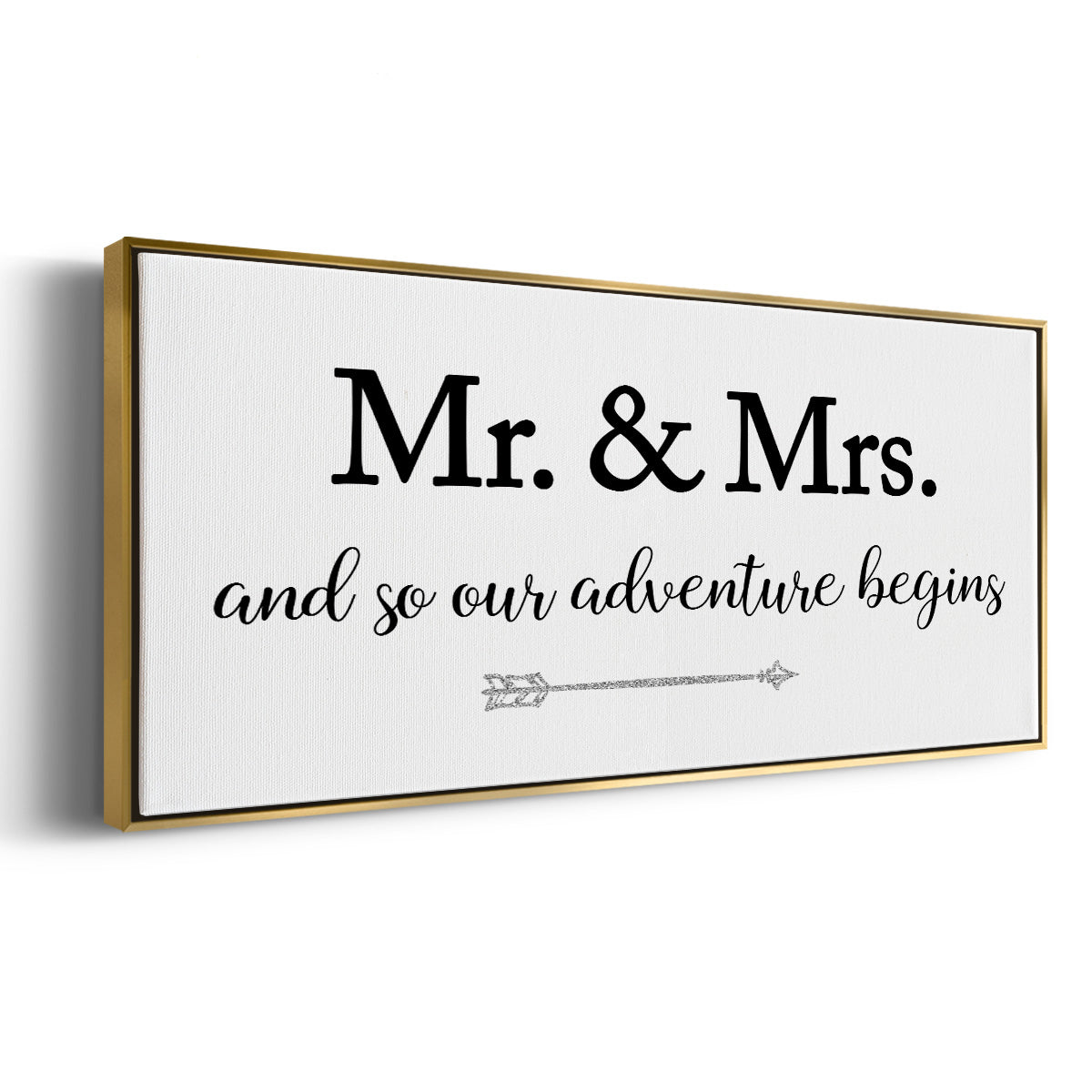 Mr. and Mrs. - Floater Framed Canvas Print