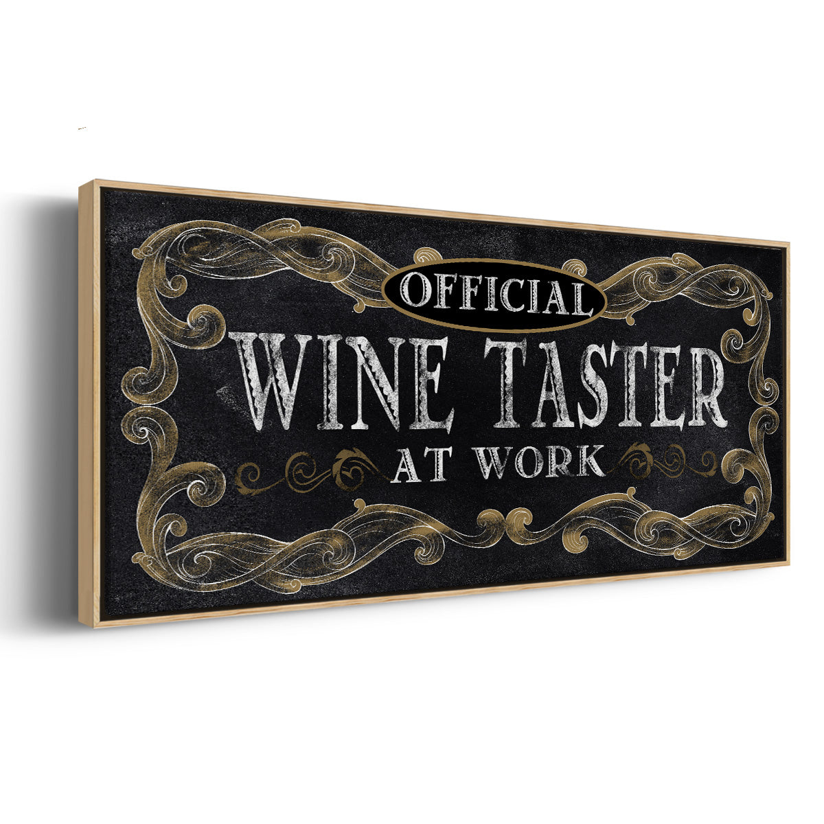 Wine Taster - Floater Framed Canvas Print