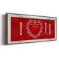 DIY Love Collection H - Floater Framed Canvas Print