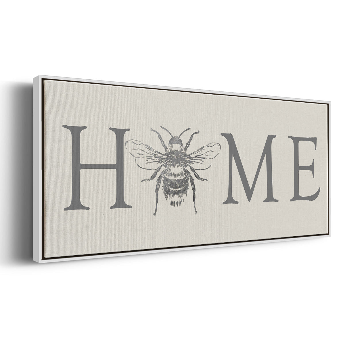 Bee Home - Floater Framed Canvas Print