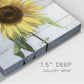 Sunflower on Wood - Canvas Art Print