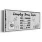 Laundry Room Rules - Floater Framed Canvas Print