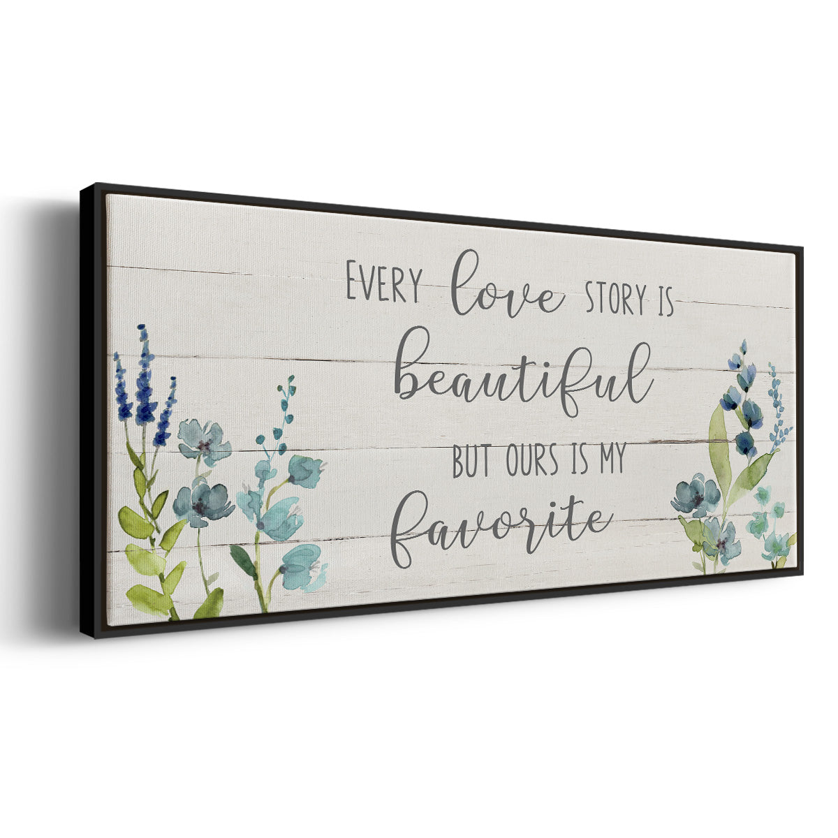 Love Story - Floater Framed Canvas Print