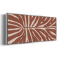 Terra Cotta Block Palms III - Floater Framed Canvas Print