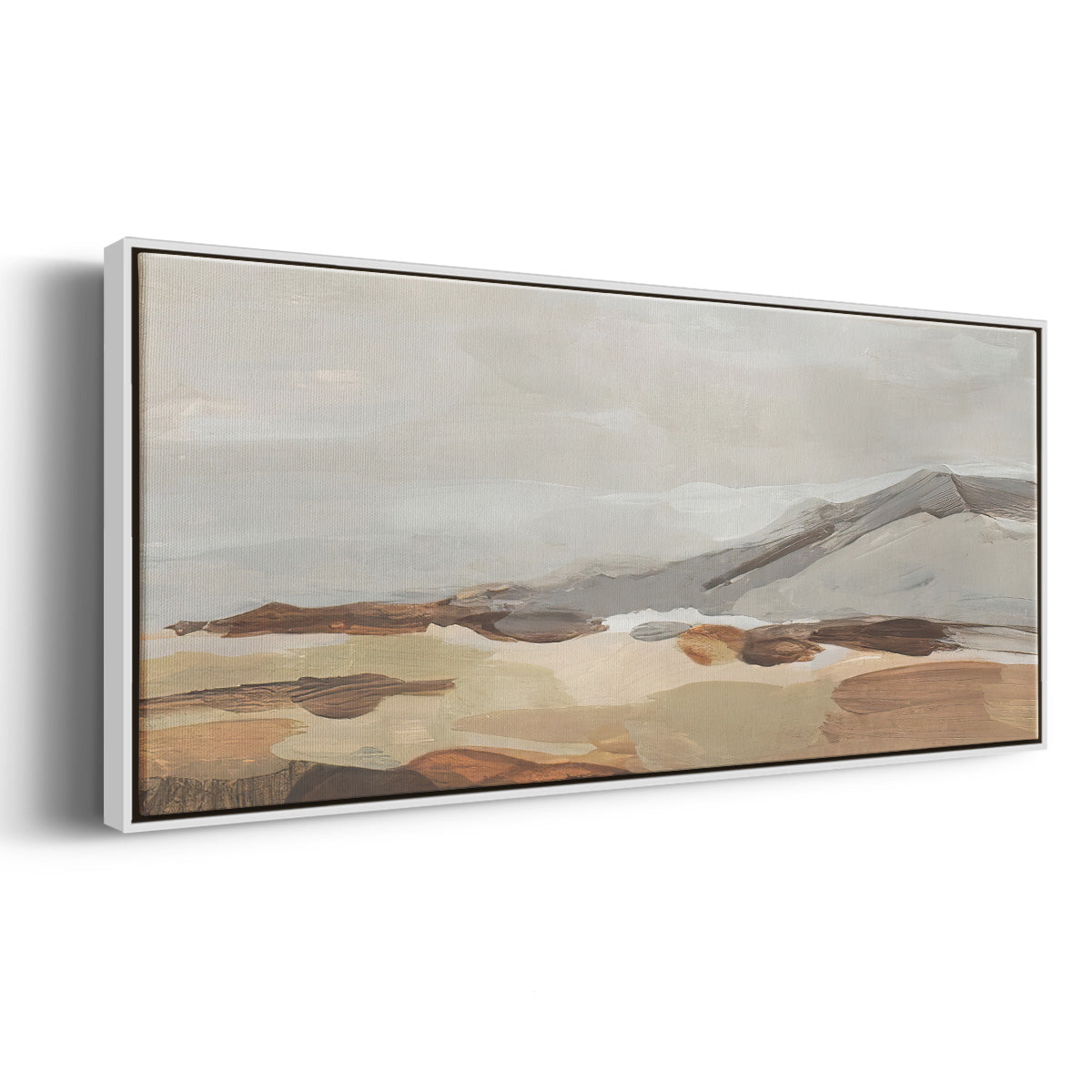 Dusky Mountain I - Floater Framed Canvas Print