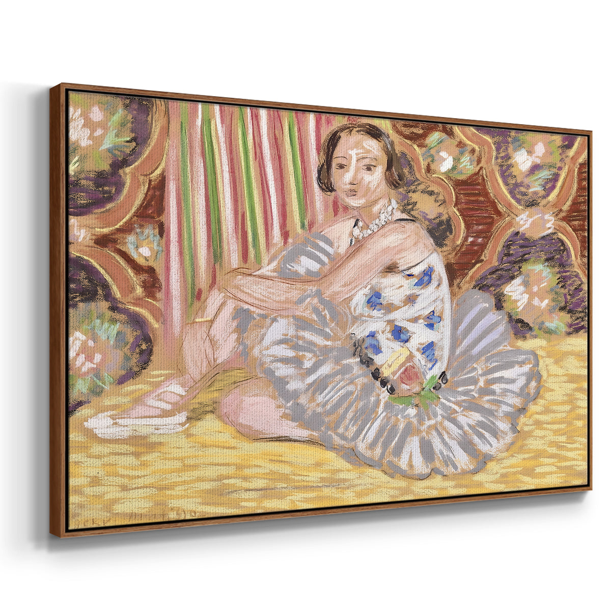 The Dancer (La danseuse), c. 1927 - Floater Framed Canvas Print