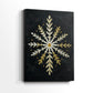 Soft Linen Midwinter Village - Canvas Art Print