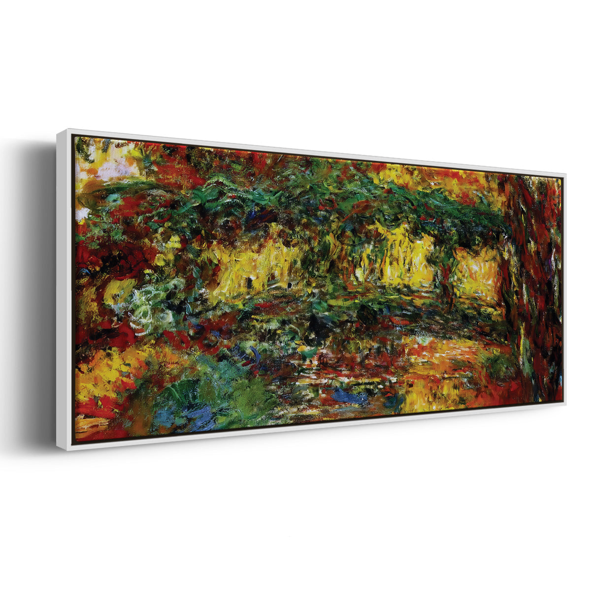 The Japanese Bridge, 1922 - Floater Framed Canvas Print