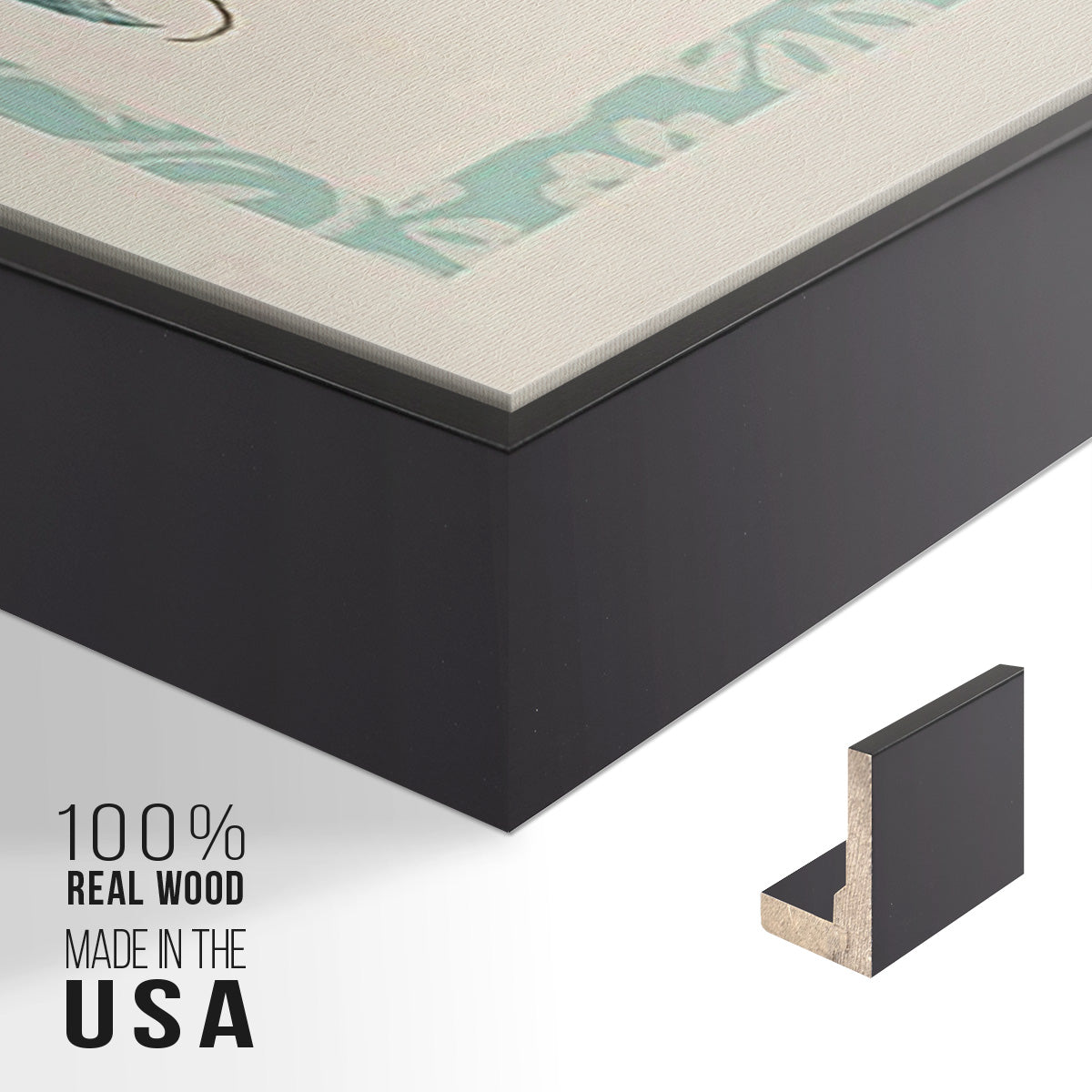 Willow Blue Besler I - Floater Framed Canvas Set