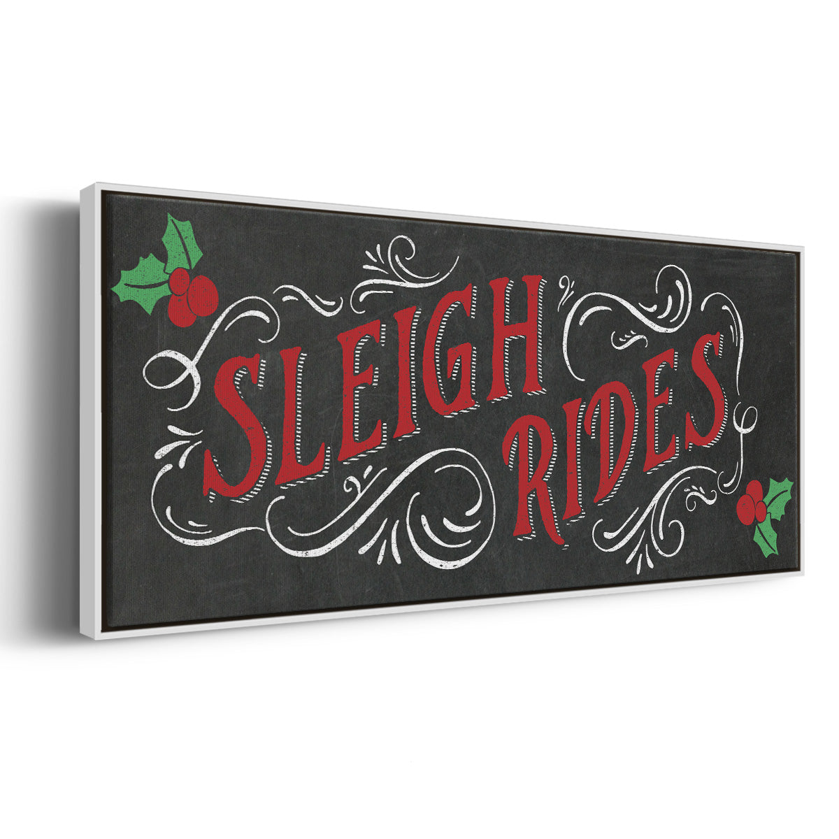Sleigh Rides - Floater Framed Canvas Print