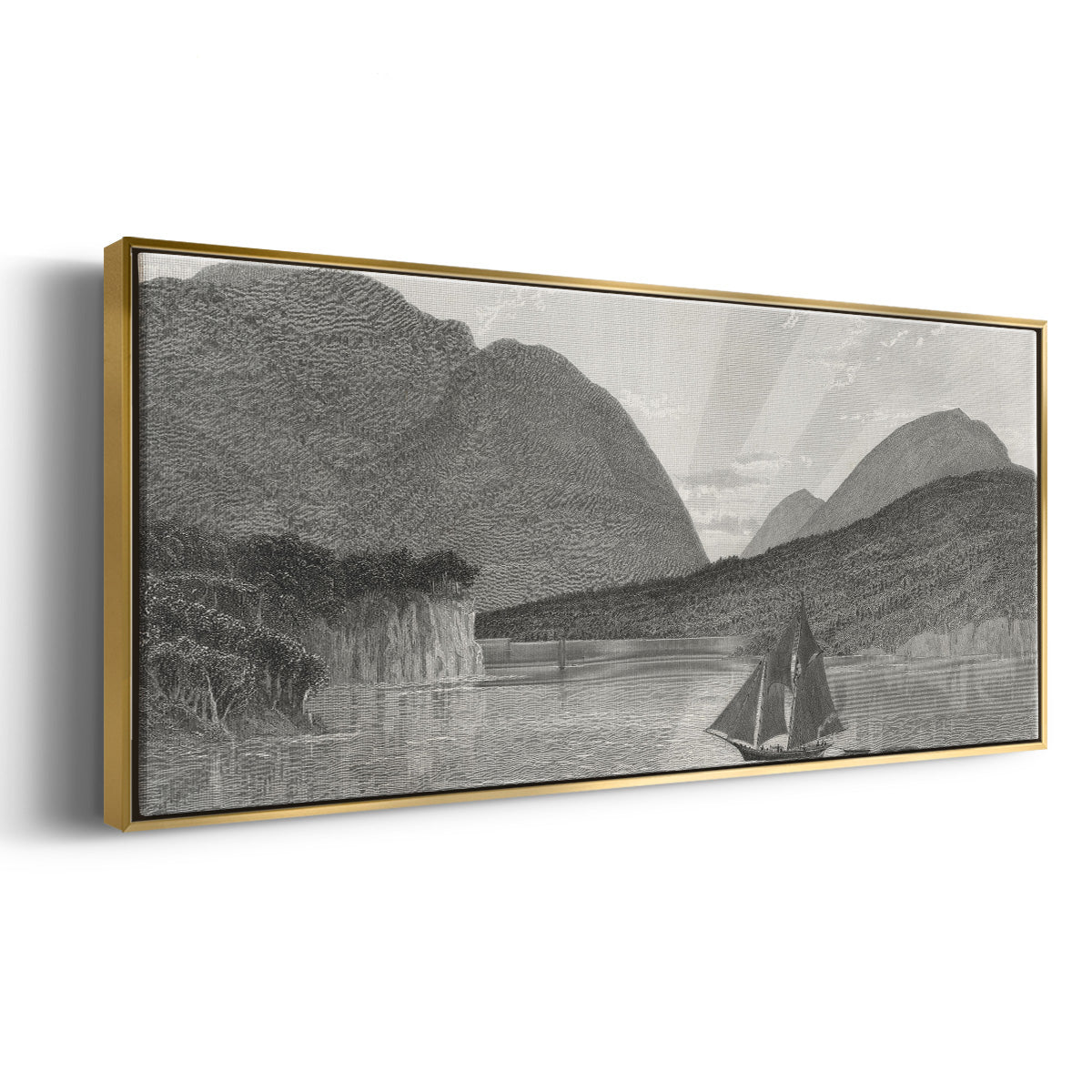Mount Desert, Coast of Maine - Floater Framed Canvas Print