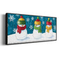 A Frosty Kiss - Floater Framed Canvas Print