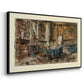 Cabinet de Flaubert à Croisset, 1874 - Floater Framed Canvas Print