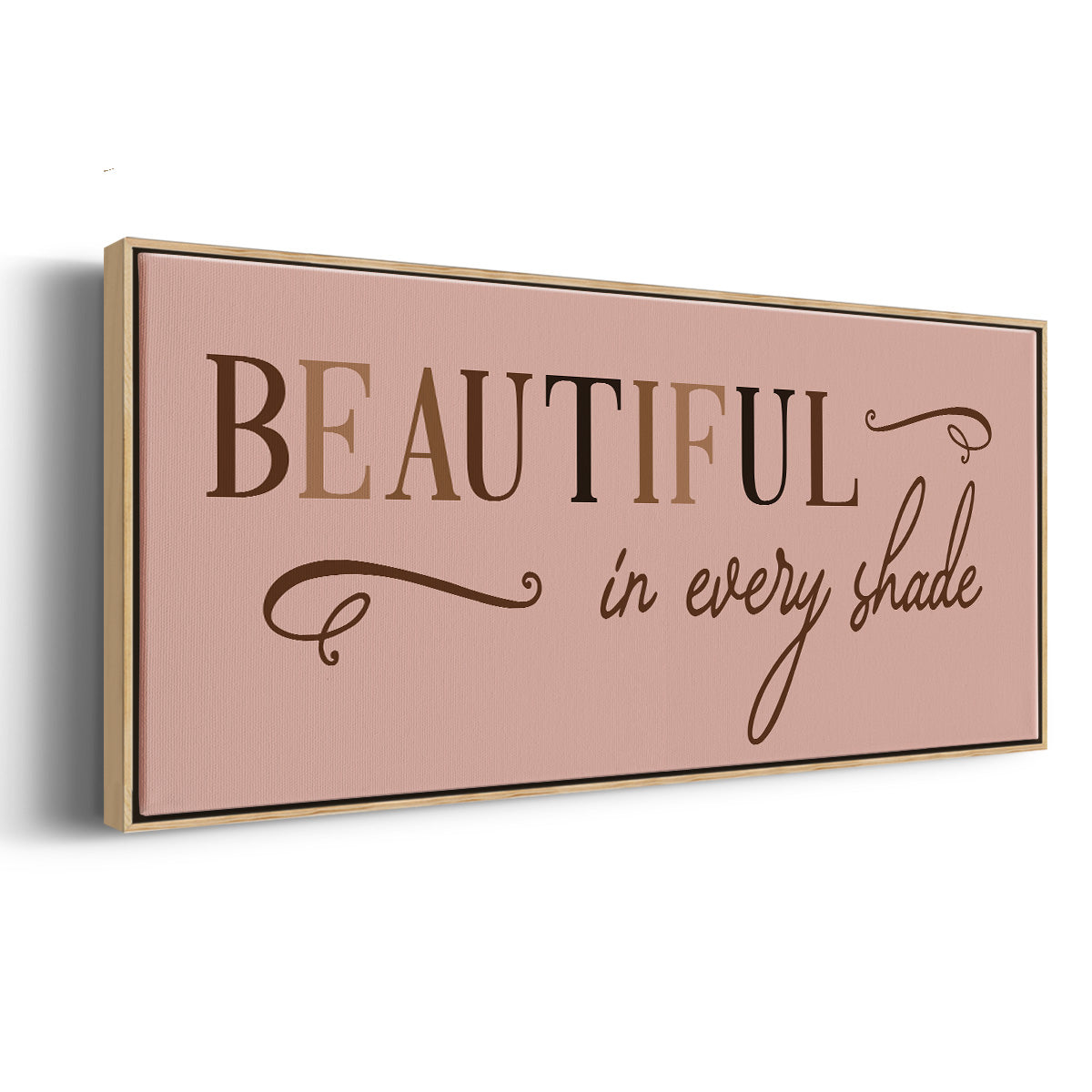 Every Shade - Floater Framed Canvas Print