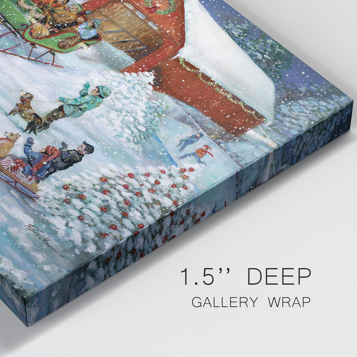 Sleigh Ride - Premium Gallery Wrapped Canvas  - Ready to Hang