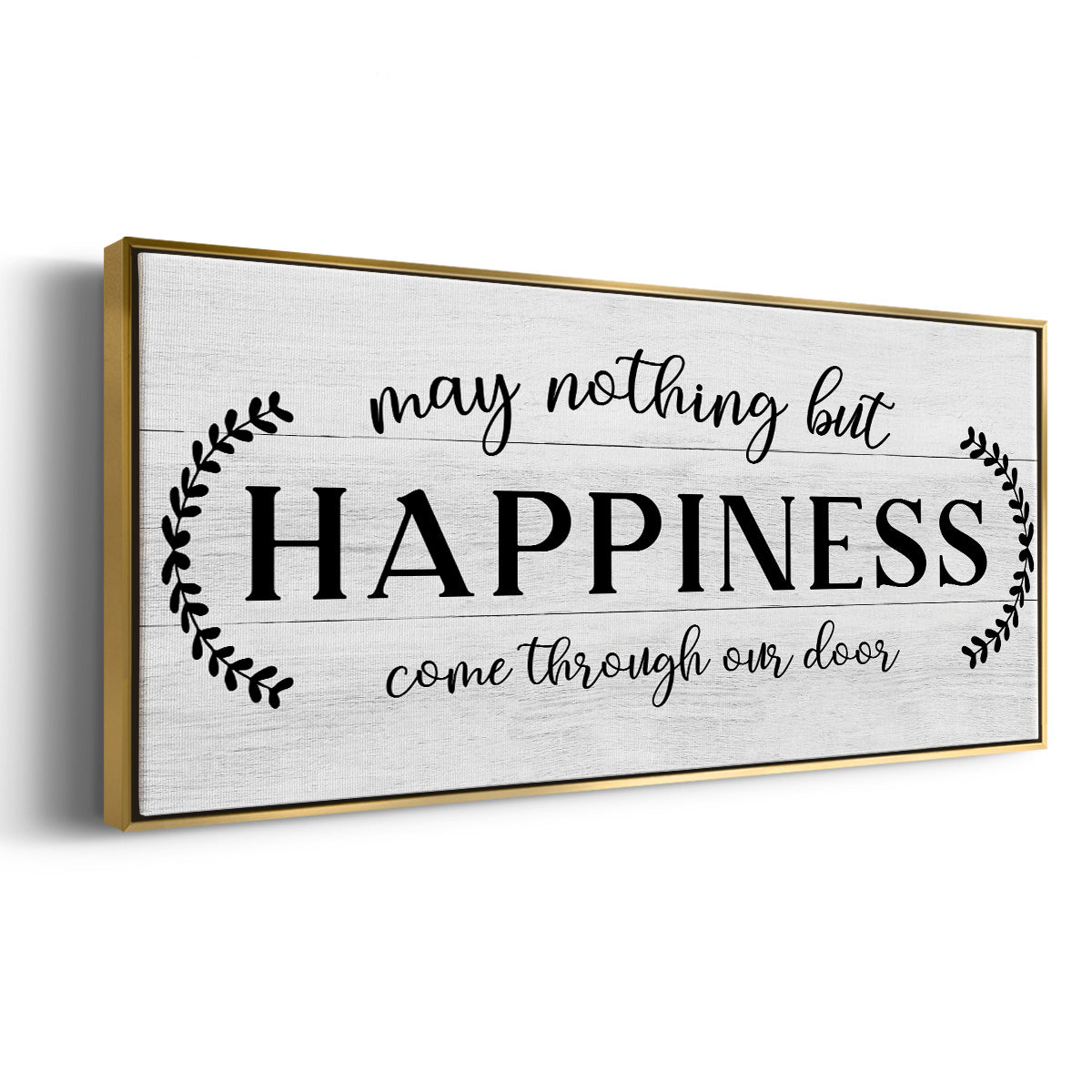 Through Our Door - Floater Framed Canvas Print