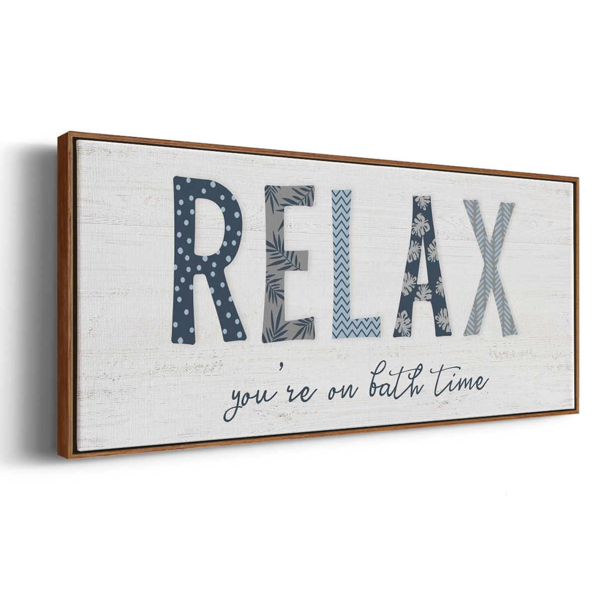 Relax - Floater Framed Canvas Print