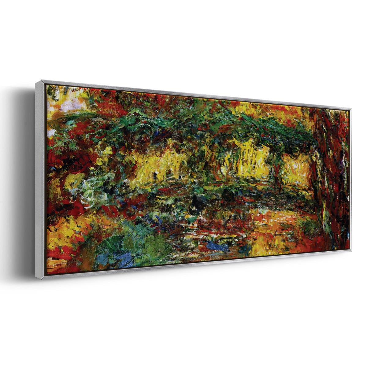 The Japanese Bridge, 1922 - Floater Framed Canvas Print