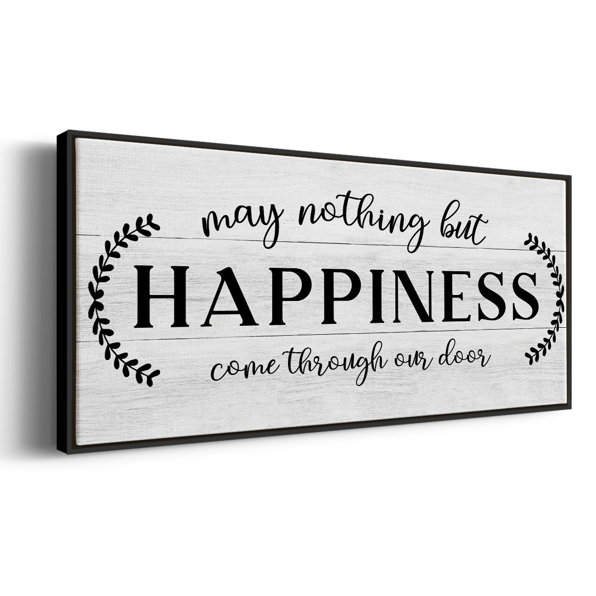 Through Our Door - Floater Framed Canvas Print