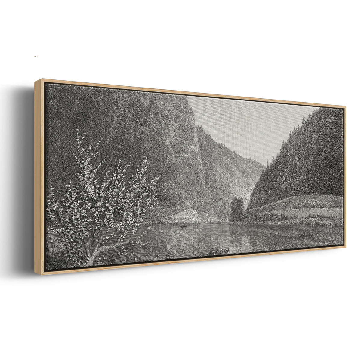 Delaware Water Gap - Floater Framed Canvas Print