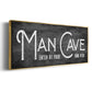 Man Cave - Floater Framed Canvas Print