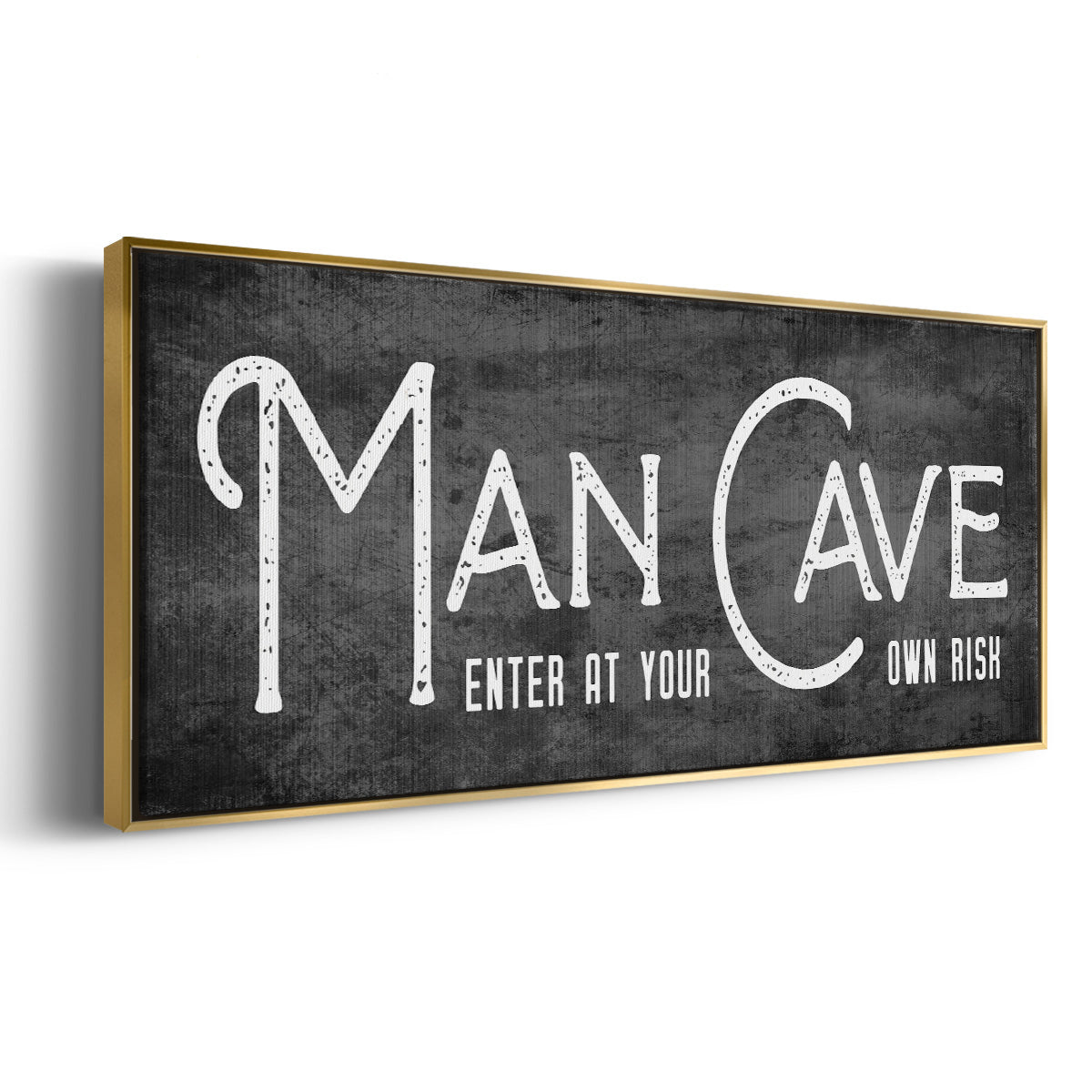 Man Cave - Floater Framed Canvas Print