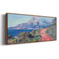 The Red Road Near Menton, 1884 - Floater Framed Canvas Print