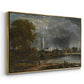 Salisbury Cathedral from the Meadows, c. 1831 - Floater Framed Canvas Print