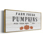 Farm Fresh Pumpkins - Floater Framed Canvas Print