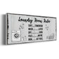 Laundry Room Rules - Floater Framed Canvas Print