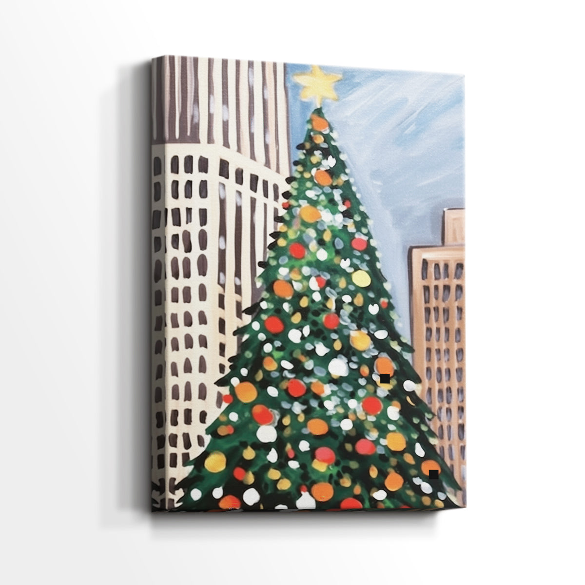 Pale Winter Wreath of Twilight - Canvas Art Print