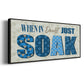 When in Doubt - Floater Framed Canvas Print