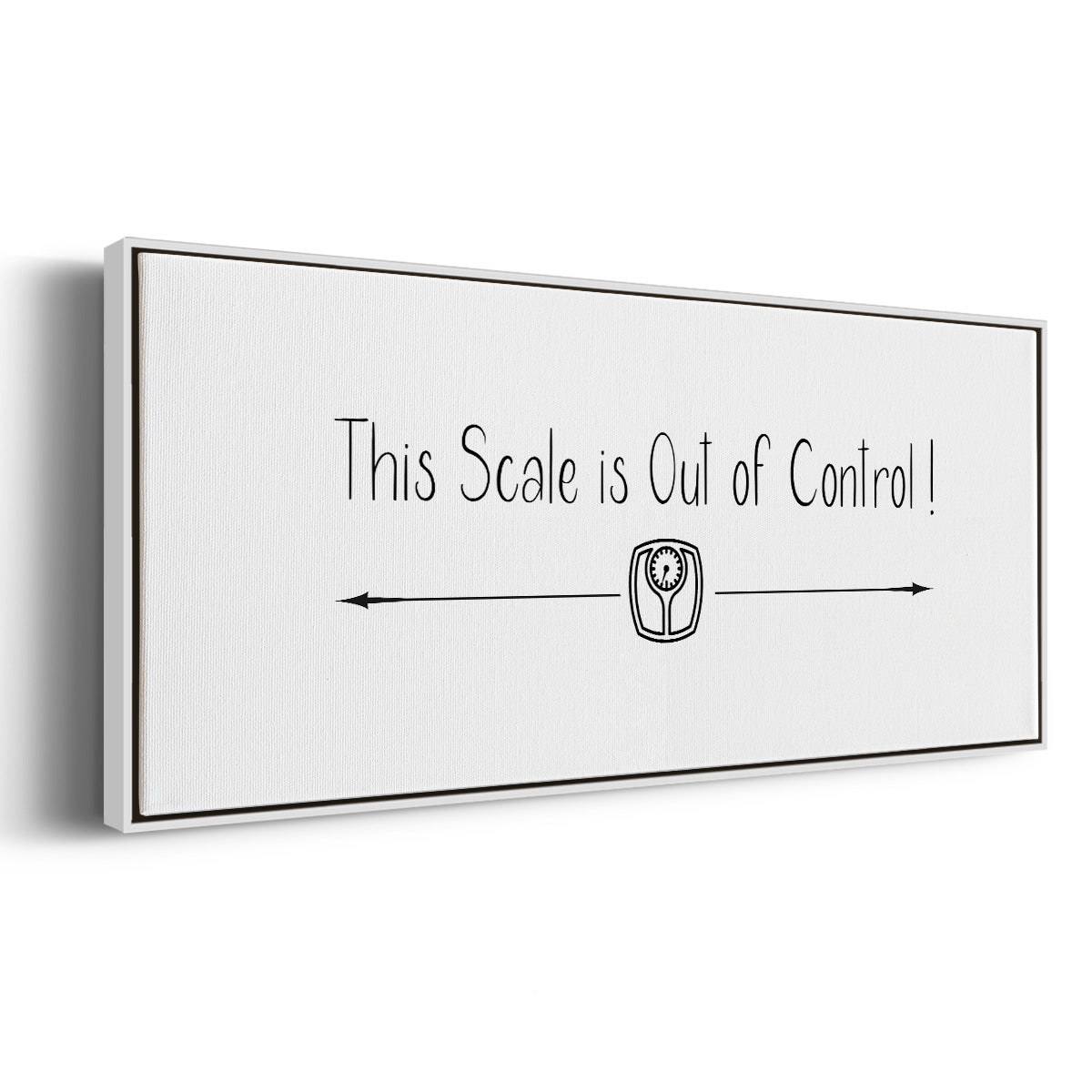 This Scale - Floater Framed Canvas Print