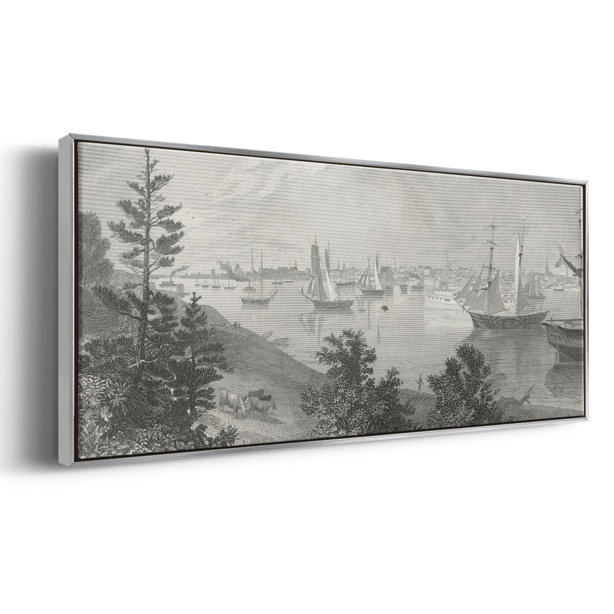City of Detroit - Floater Framed Canvas Print