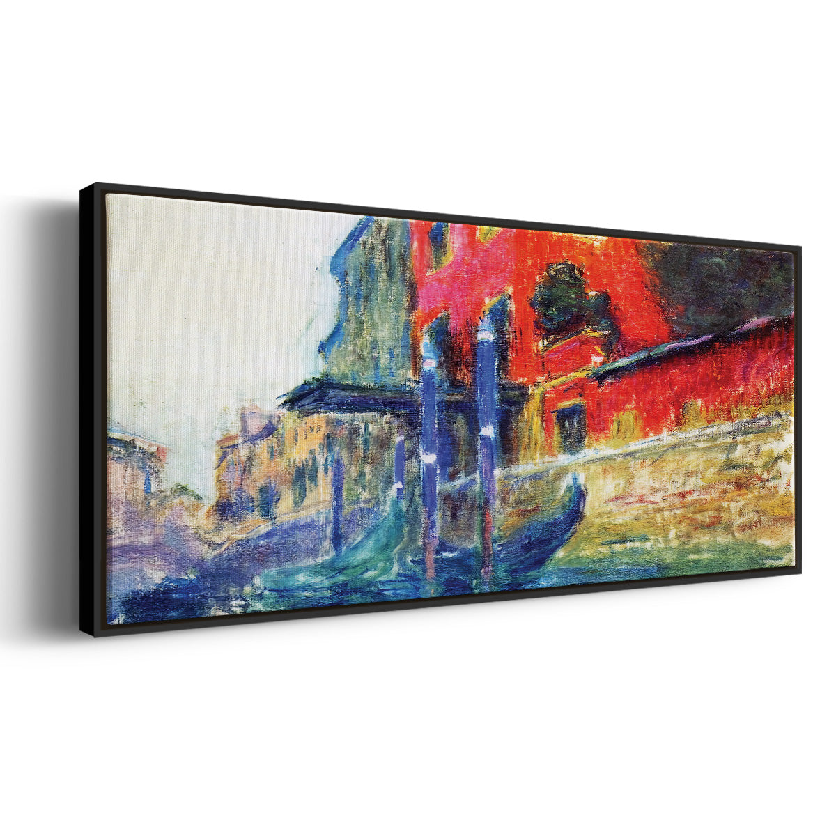 The Red House, 1908 - Floater Framed Canvas Print