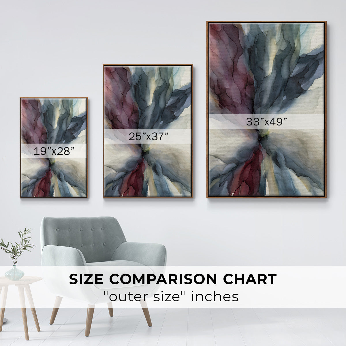 Untitled - Floater Framed Canvas Print