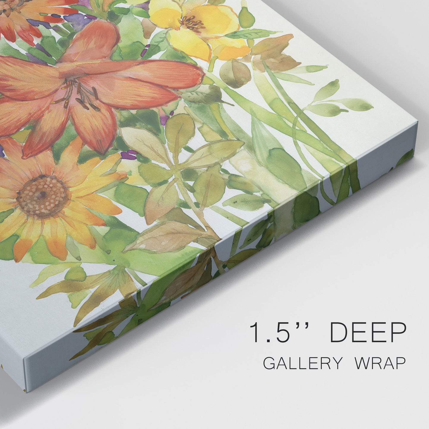 Floral Mix I Premium Gallery Wrapped Canvas - Ready to Hang