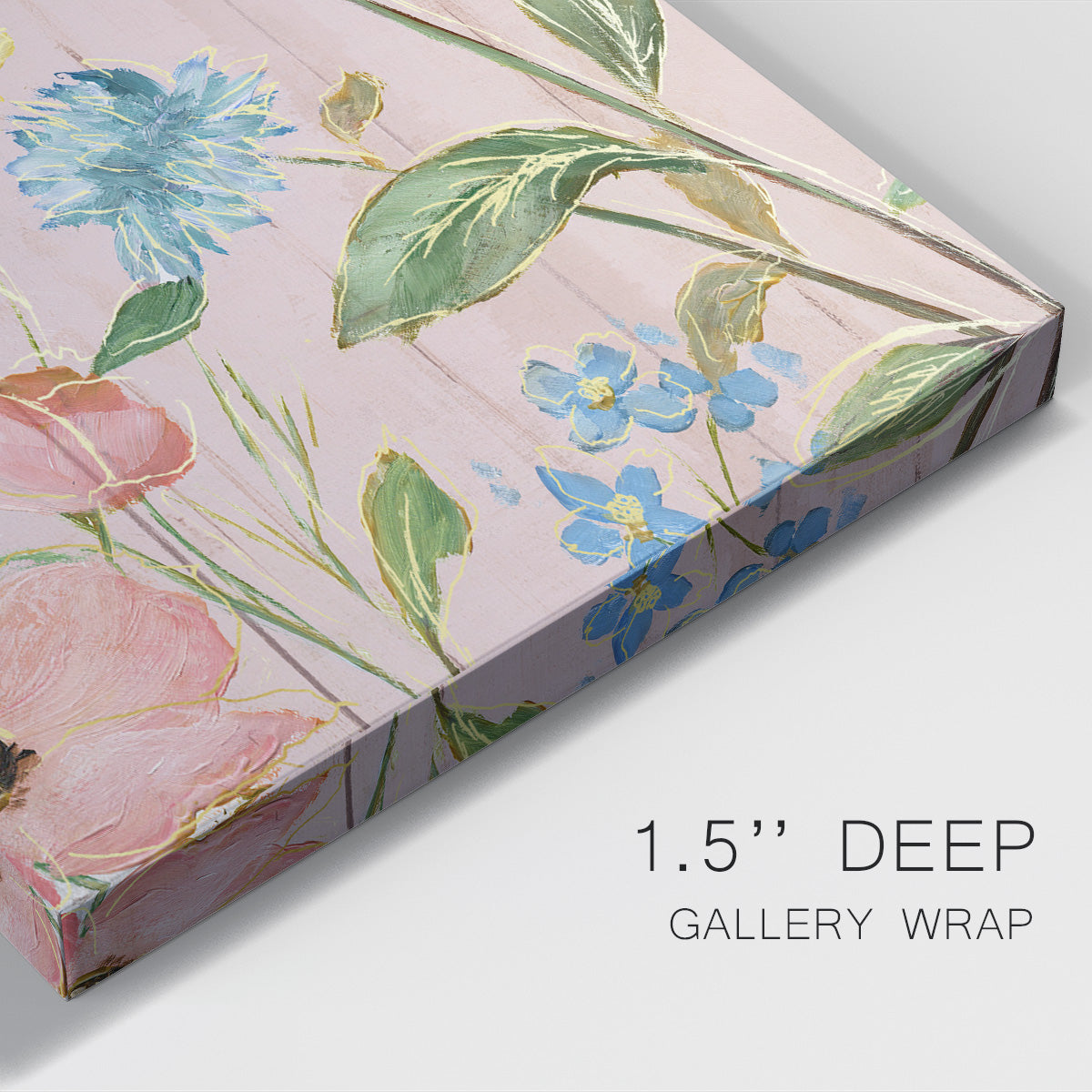 Wildflower Flutter IV Premium Gallery Wrapped Canvas - Ready to Hang